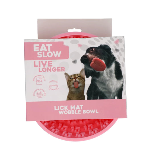 Eat Slow Live Longer Lick Mat Wobble Bowl