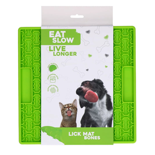 Eat Slow Live Longer Leckmatte mit Knochen